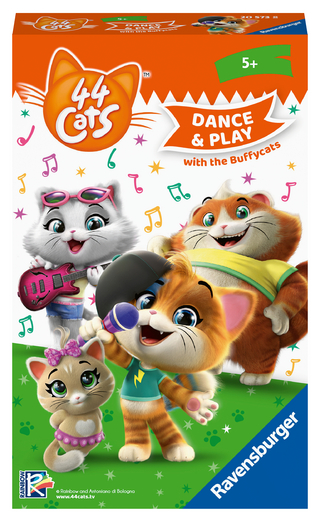 44 Cats: Sing and Dance with the Buffycats – ein Such- und Bewegungsspiel für Fans ab 5 Jahren