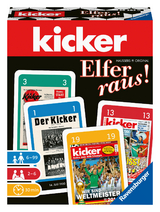 Ravensburger 26283 - kicker Elfer raus! - Spiel f&uuml;r Fu&szlig;ballfans, f&uuml;r Erwachsene und Kinder ab 6 Jahren, beliebter Kartenspiel-Klassiker im kickerDesign f&uuml;r 2-6 Spieler -  &copy; Hausser