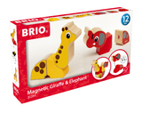 30284 BRIO Magnet-Tiere Elefant und Giraffe