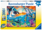 Ravensburger Kinderpuzzle - 12900 Ozeanbewohner - Unterwasser-Puzzle f&uuml;r Kinder ab 8 Jahren, mit 200 Teilen im XXL-Format