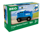 BRIO World - Blaue Batterie Frachtlok