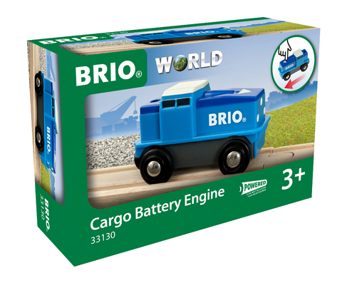 BRIO World - Blaue Batterie Frachtlok