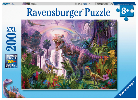Ravensburger Kinderpuzzle - 12892 Dinosaurierland - Dino-Puzzle f&uuml;r Kinder ab 8 Jahren, mit 200 Teilen im XXL-Format