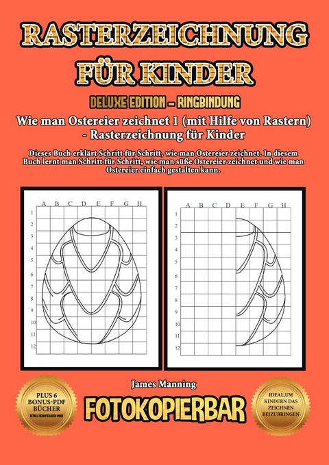 Wie man Ostereier zeichnet 1 (mit Hilfe von Rastern) - Rasterzeichnung f&uuml;r Kinder - James Manning