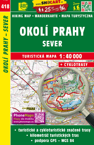 Okolí Prahy - sever / Umgebung Prag - Nord (Wander - Radkarte 1:40.000)