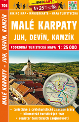 Mal&eacute; Karpaty - Juh, Dev&iacute;n, Kamz&iacute;k / Kleine Karpaten - S&uuml;d (Wander - Radkarte 1:25.000)