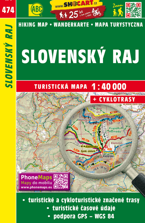 Slovensk&yacute; Raj / Slowakisches Paradies (Wander - Radkarte 1:40.000)