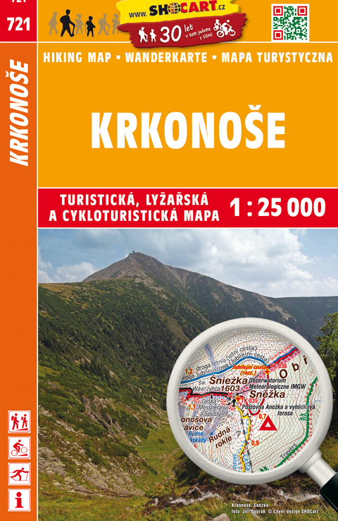 Krkono&scaron;e / Riesengebirge (Wander - Radkarte 1:25.000)