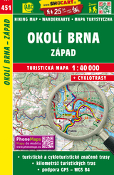 Okol&iacute; Brna z&aacute;pad / Umgebung Br&uuml;nn West (Wander - Radkarte 1:40.000)