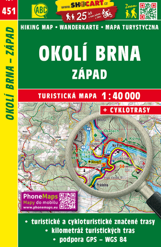 Okolí Brna západ / Umgebung Brünn West (Wander - Radkarte 1:40.000)