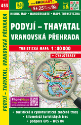 Podyj&iacute;, Vranovsk&aacute; přehrada / Thayatal, Talsperre Frain (Wander - Radkarte 1:40.000)