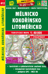 Mělnicko, Kokoř&iacute;nsko, Litoměřicko / Melnik, Kokorschin, Leitmeritz (Wander - Radkarte 1:40.000)