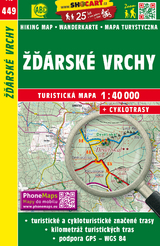 Žď&aacute;rsk&eacute; vrchy / Saarer H&ouml;hen (Wander - Radkarte 1:40.000)