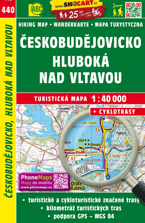 Českobudějovicko, Hlubok&aacute; nad Vltavou / Budweis, Frauenberg (Wander - Radkarte 1:40.000)