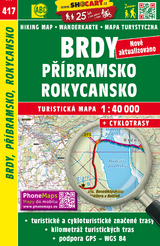 Brdy, Př&iacute;bramsko, Rokycansko / Brdy, Pribram, Rokytzan (Wander - Radkarte 1:40.000)
