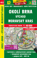 Okol&iacute; Brna v&yacute;chod, Moravsk&yacute; kras / Umgebung Br&uuml;nn Ost, M&auml;hrischer Karst (Wander - Radkarte 1:40.000)