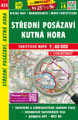 Středn&iacute; Pos&aacute;zav&iacute;, Kutn&aacute; Hora / Mittlere Sasau, Kuttenberg (Wander - Radkarte 1:40.000)