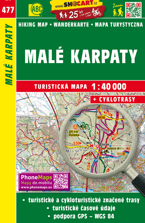 Mal&eacute; Karpaty / Kleine Karpaten (Wander - Radkarte 1:40.000)