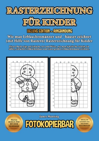 Wie man Lebkuchenmänner und - häuser zeichnet (mit Hilfe von Rastern) - Rasterzeichnung für Kinder