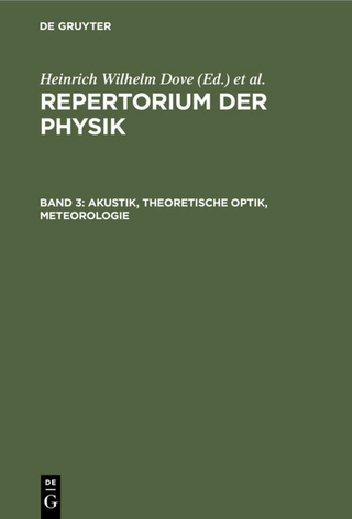 Akustik, Theoretische Optik, Meteorologie