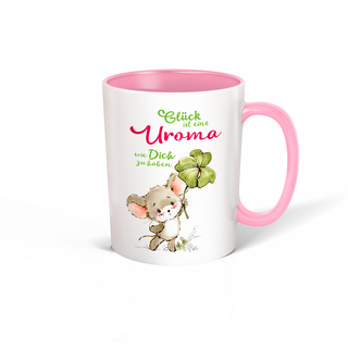 Trötsch Tasse weiß rosa 
