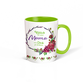 Trötsch Tasse Kranz weiß grün 