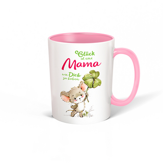 Trötsch Tasse weiß rosa 
