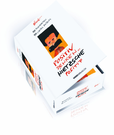 Postkartenbox Positiv denken mit Nietzsche/Nietzsche positif - Pierpaolo Pugnale &laquo;P&eacute;cub&raquo;