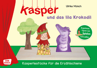 Kasper und das lila Krokodil. Erzählschienen-Figurenset, m. 1 Beilage