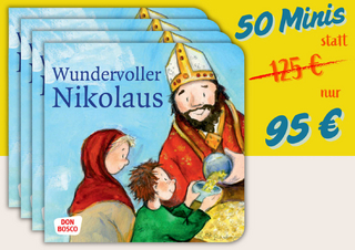 Wundervoller Nikolaus. Die Geschichte vom heiligen Nikolaus. Mini-Bilderbuch. Paket mit 50 Exemplaren zum Vorteilspreis