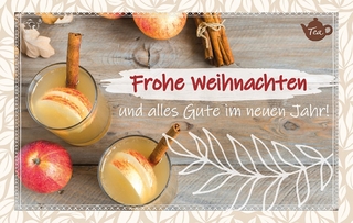 Frohe Weihnachten und alles Gute im neuen Jahr!, Teekarte