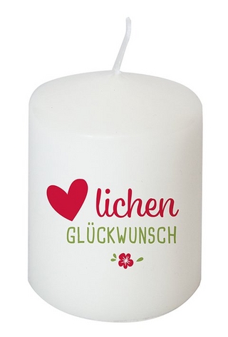 Kerze Herzlichen Glückwunsch!