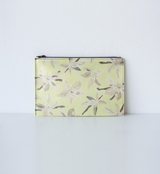 Hanji-Papiertasche Federm&auml;ppchen Kosmetiktasche - Gelb/Vanille