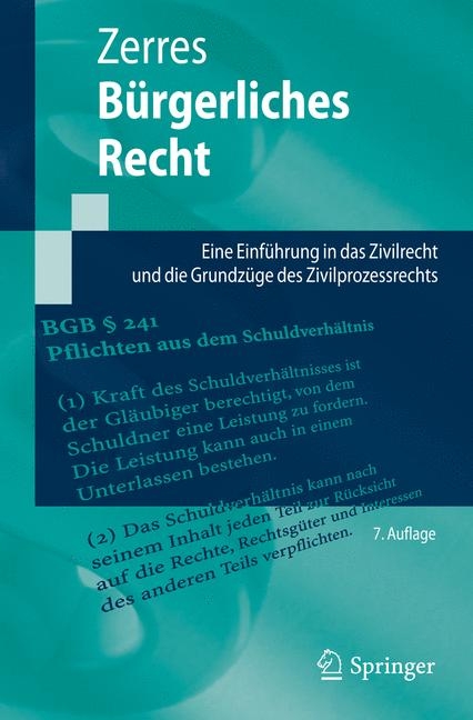 B&uuml;rgerliches Recht - Thomas Zerres