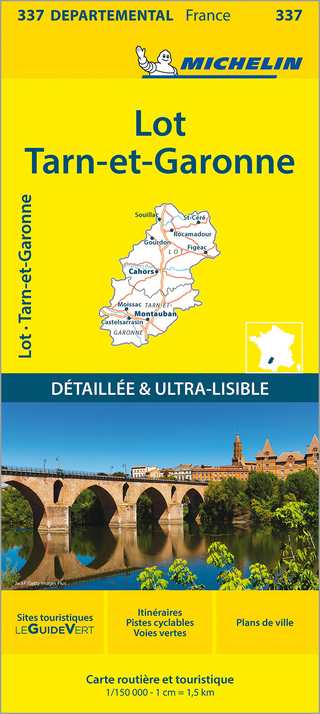 Lot, Tarn-et-Garonne - Michelin Local Map 337
