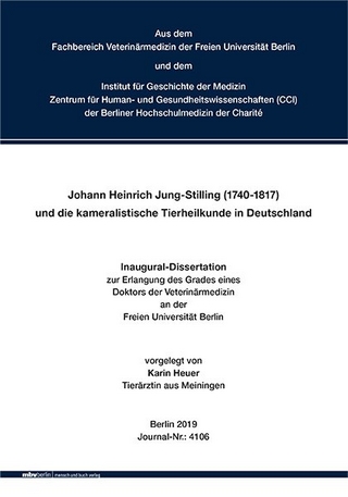 Johann Heinrich Jung-Stilling (1740-1817) und die kameralistische Tierheilkunde in Deutschland