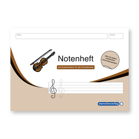 Notenheft mit Notenlineatur f&uuml;r die Grundschule - Katrin Langhans