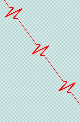 Softcover dotted Herzschlag / EKG Herzschlag Notizbuch punktiert dotted 66 Seiten Businessplaner Geschenkidee für Mann Frau und Kind