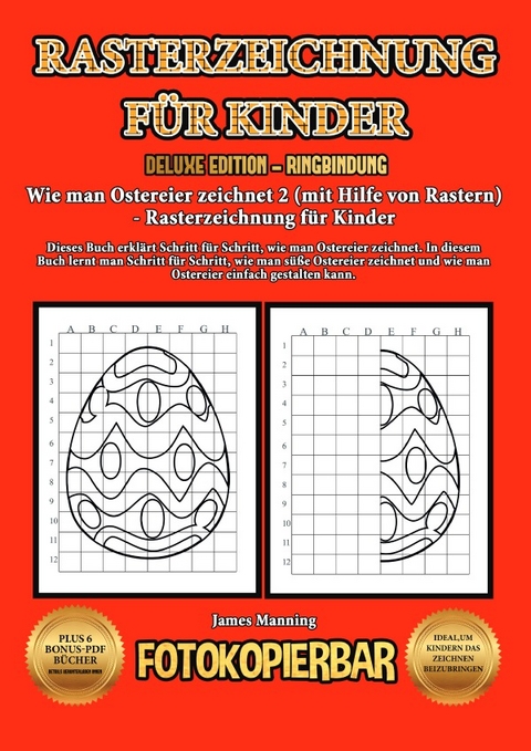 Wie man Ostereier zeichnet 2 (mit Hilfe von Rastern) - Rasterzeichnung f&uuml;r Kinder - James Manning