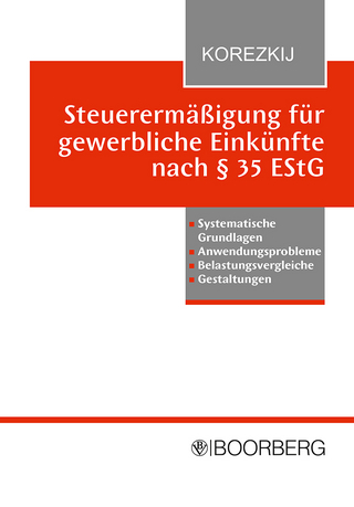Steuerermäßigung für gewerbliche Einkünfte nach § 35 EStG