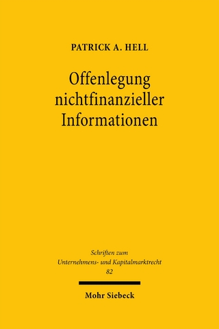 Offenlegung nichtfinanzieller Informationen