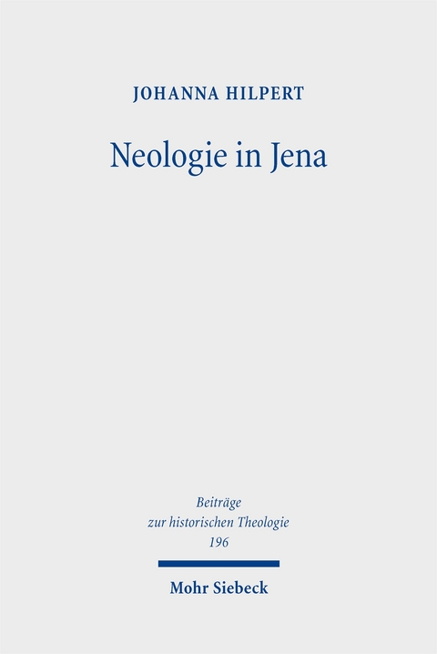 Neologie in Jena - Johanna Hilpert