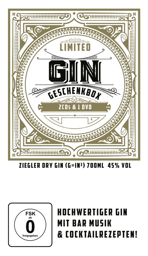 Gin Geschenkbox, m. 2 Audio-CDs + 1 DVD