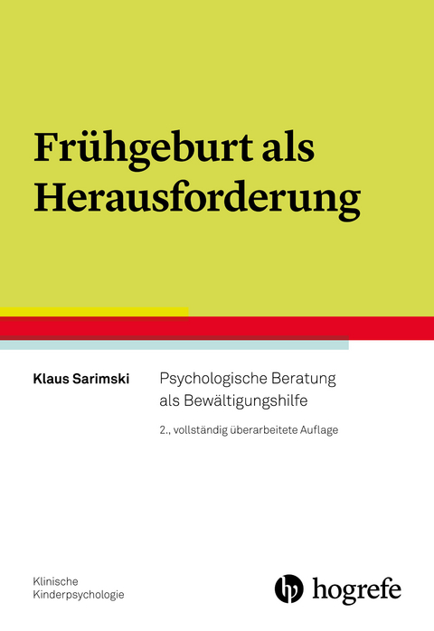 Fr&uuml;hgeburt als Herausforderung - Klaus Sarimski