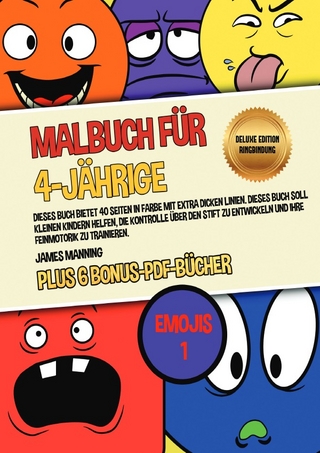 Malbuch für 4-Jährige (Emojis 1) Deluxe Edition - Ringbindung