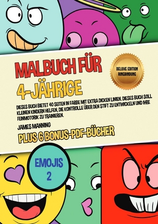 Malbuch für 4-Jährige (Emojis 2) Deluxe Edition - Ringbindung