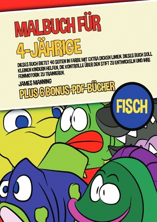 Malbuch für 4-Jährige (Fisch)