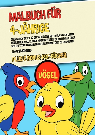 Malbuch für 4-Jährige (Vögel)