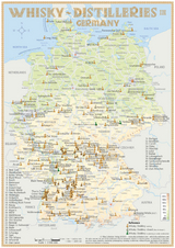 Whisky Distilleries Germany-Austria-Switzerland - Tasting Map - R&uuml;diger J&ouml;rg Hirst