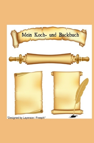 Kochbücher / Notizbuch mit retro Koch und Back Design, Kochbuch, Geschenkidee, Softcover, 100 karierte Seiten